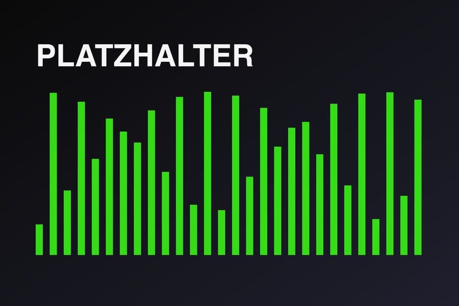 Platzhalter-Cover: Neon-Equalizer auf dunklem Verlauf